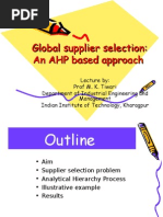 Supplier Selection Fuzzy AHP