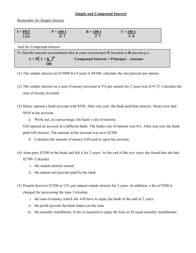 Simple vs. Compound Interest Guide | PDF