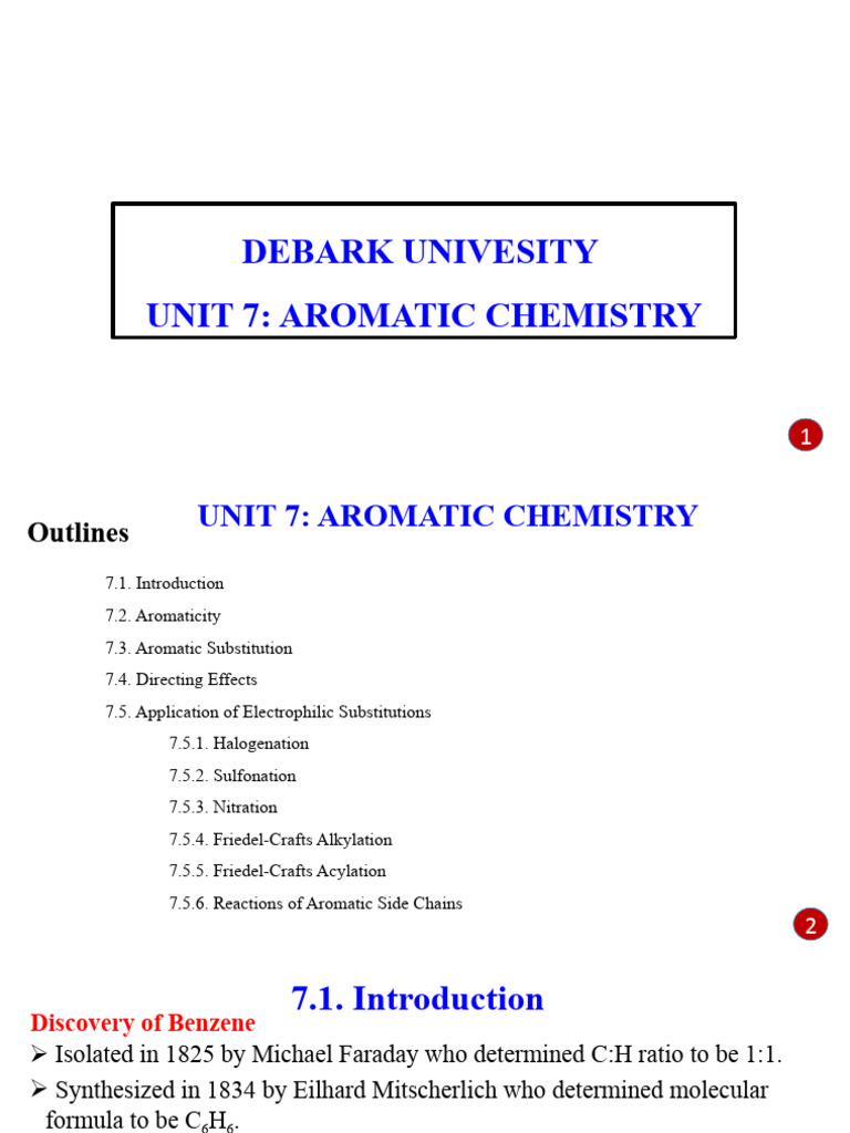 Aromatic Chemistry | PDF | Aromaticity | Heterocyclic Compound