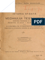 Bjc Istoria Sfanta a Vechiului Testament Popescu 1924