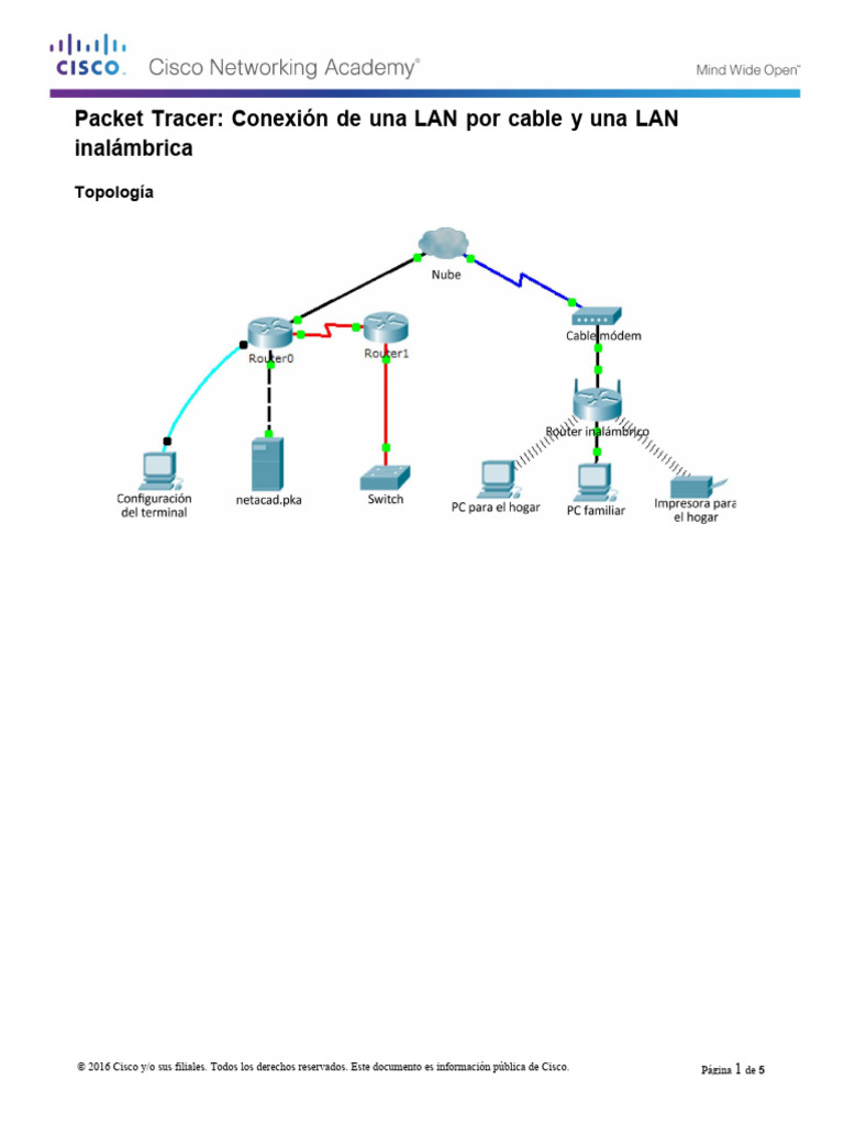 Packet Tracer - MarcelinaMendozaPoma | PDF | Enrutador (Computación ...