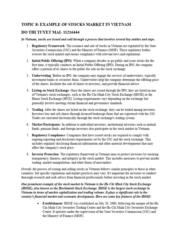 Topic 8 | PDF | Initial Public Offering | Stocks