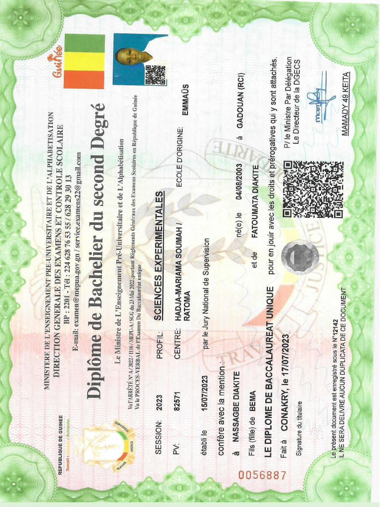 Attestation Bac | PDF