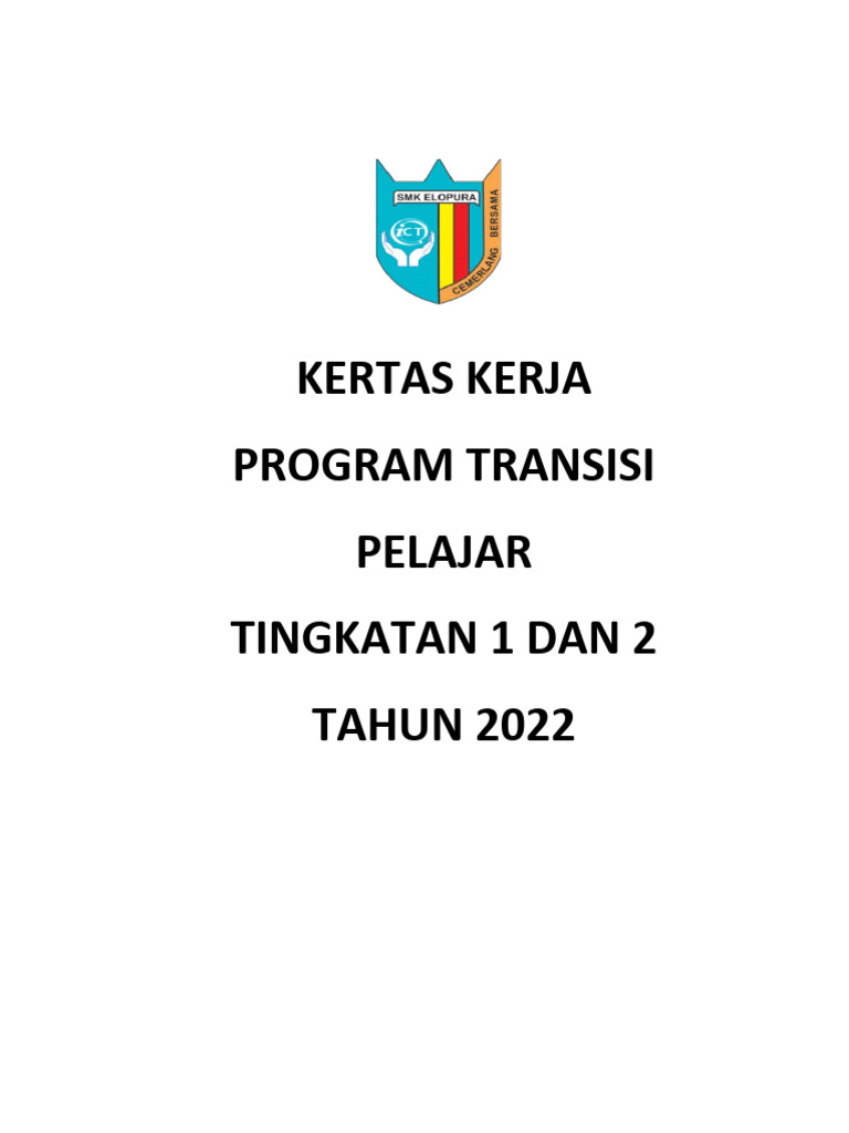 Program Transisi Pelajar Tingkatan 1 & 2 | PDF