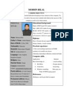 Mohsin Bilal CV PDF