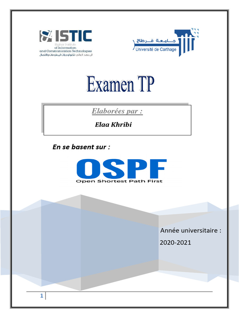 Examen TP | PDF | Standards de réseaux | Transmission des données