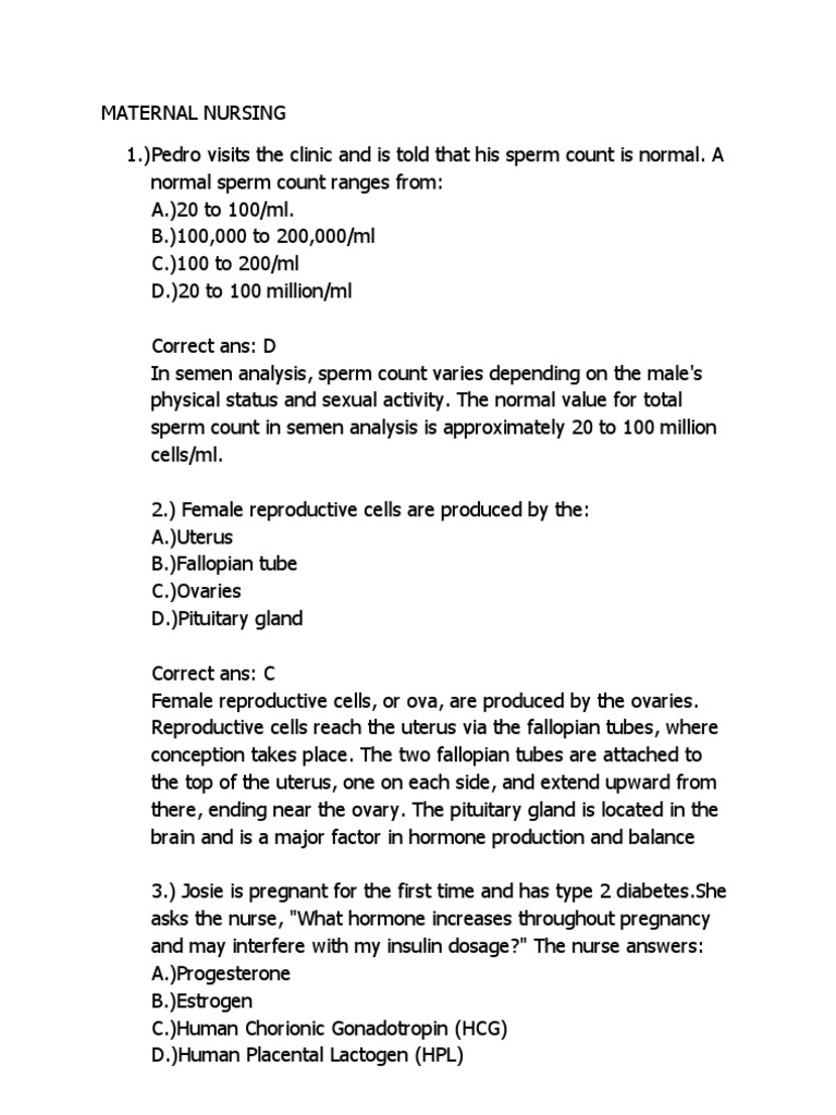 Maternal Nursing PDF Luteinizing Hormone Respiratory Tract