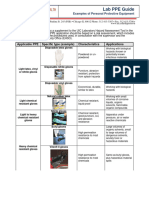 Lab PPE Guide Examples of Personal Protective Equipment