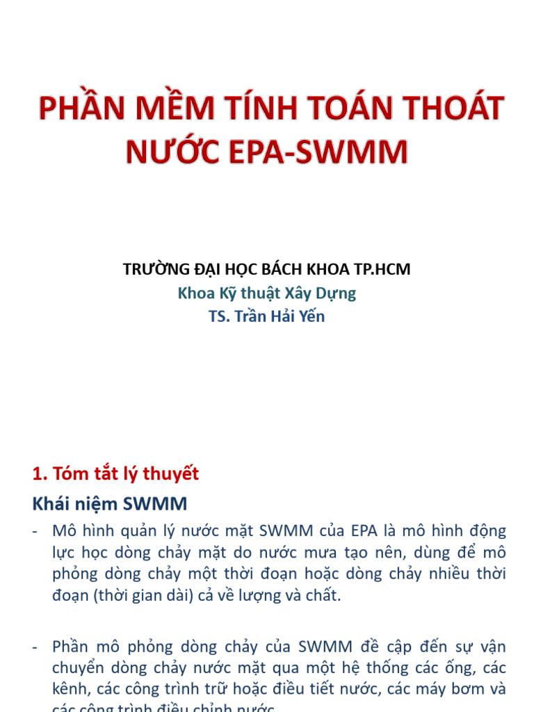 Phan Mem SWMM | PDF