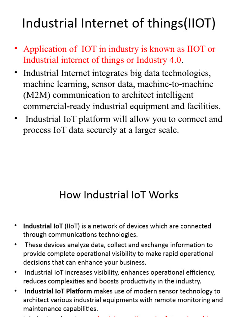 Iiot Introduction | PDF | Internet Of Things | Computing