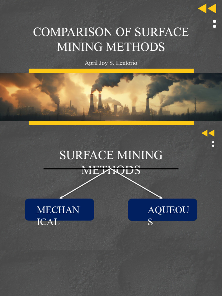 Surface Mining Methods Explained | PDF | Mining | Coal Mining