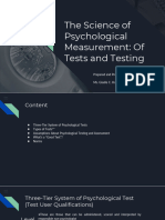 Of Tests and Testing