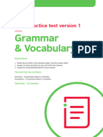 Grammar and Vocabulary - Aptis - Test 1