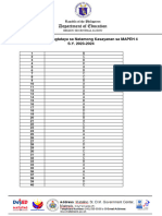 ANSWER KEY MAPEH 4