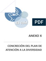 ANEXO X CONCRECIÓN DEL PLAN DE ATENCIÓN A LA DIVERSIDAD Curso 2023-2024