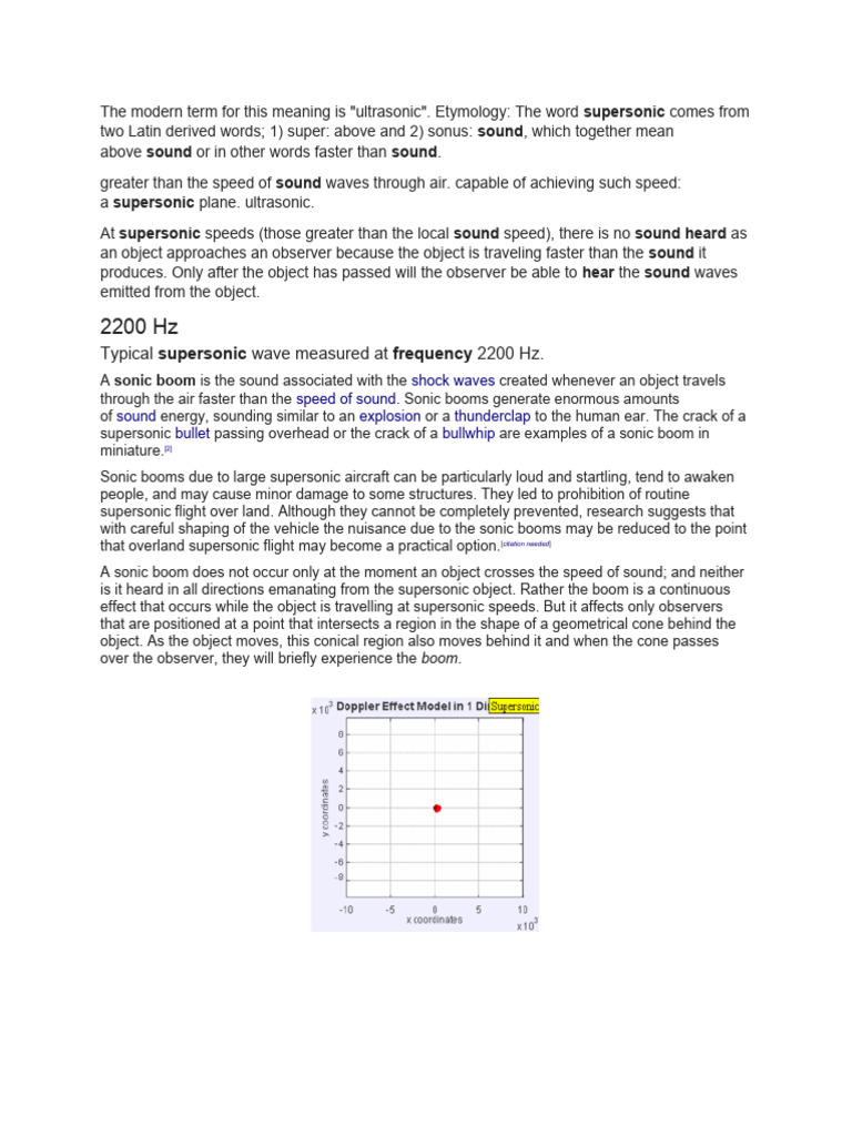 Understanding Supersonic and Sonic Booms | PDF