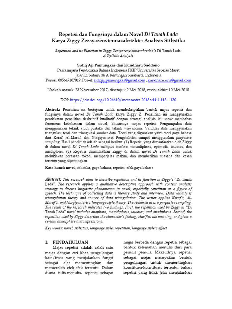 Di Tanah Lada karakter utama Ava dan P