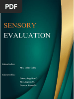 Sensory Evaluation Techniques Guide | PDF | Evaluation Methods | Evaluation