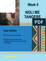 Week 8 Noli Me Tangere