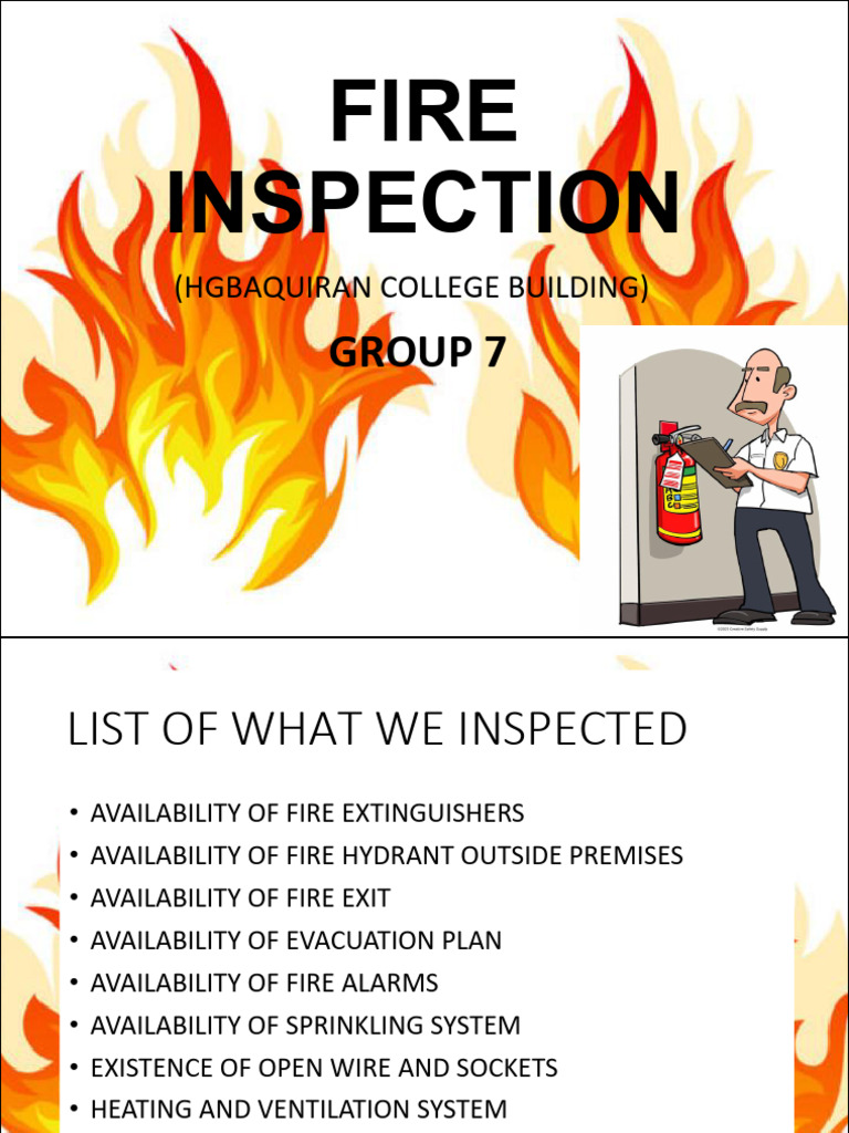 Fire Safety Inspection Report Summary | PDF | Fire Safety | Fires