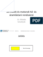 Járművek És Motorok Hő-És Áramlástani Rendszerei: 12. Előadás Szivattyúk