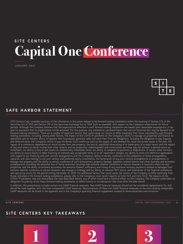 2021 Capital One Conference Insights | PDF | Renting | Securities (Finance)