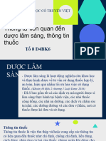 Thông tư liên quan đến dược lâm sàng, thông tin thuốc