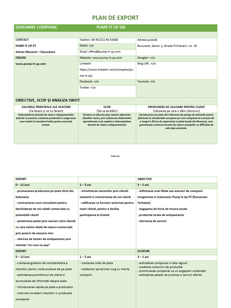 Plan Export | PDF