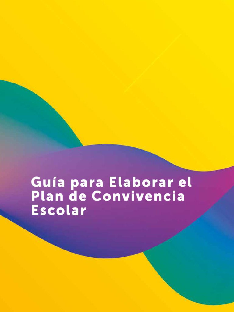 Guía para el Plan de Convivencia Escolar | PDF | Escuelas | Estudios de ...