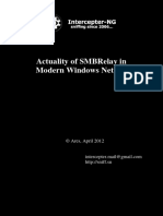 Actuality of SMBRelay in Modern Windows Networks