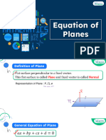 3D Geometry - Planes - Notes