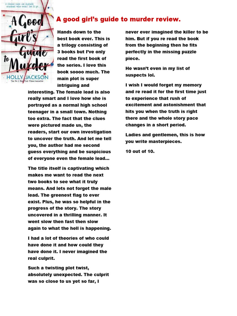 a-good-girl-s-guide-to-murder-review-pdf