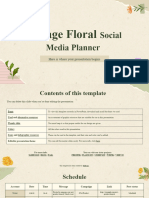 Vintage Floral Social Media Planner by Slidesgo