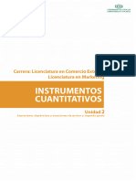 Unidad 2 - Instrumentos Cuantitativos 