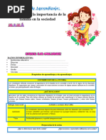 6º Grado Dia 3 Tut Reconocemos La Importancia de La Familia en La Sociedad