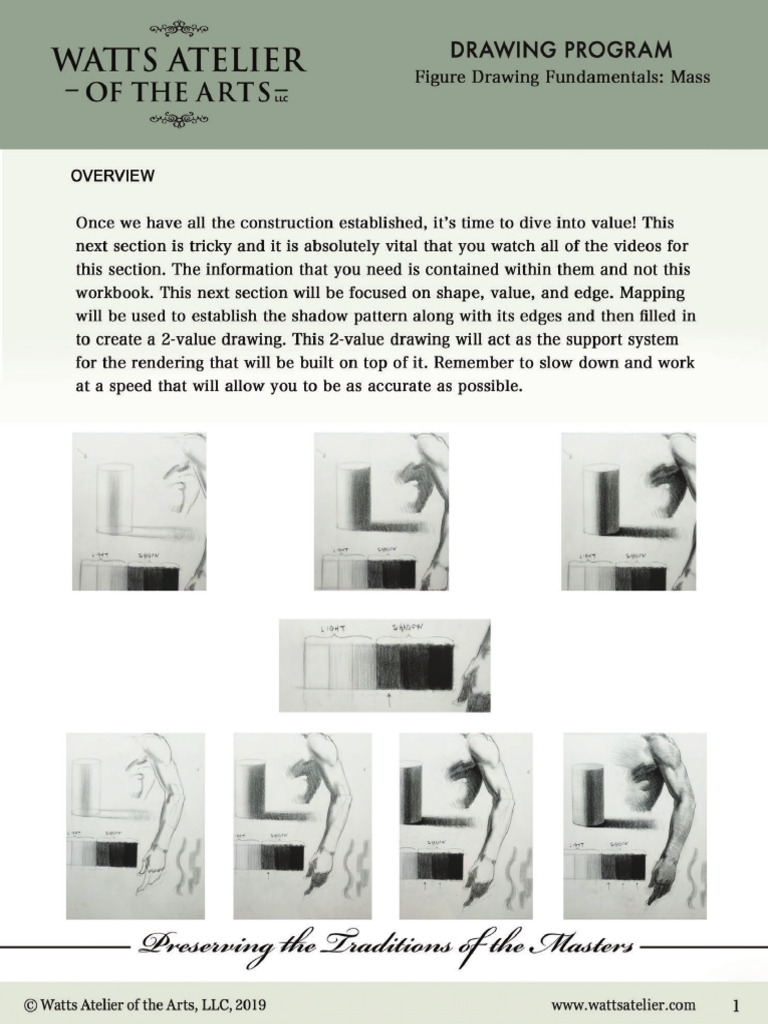 Figure Drawing Fundamentals: Mass Techniques | PDF | Drawing
