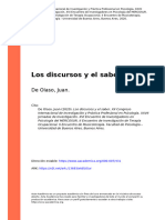 De Olaso, Juan (2020) - Los Discursos y El Saber