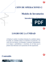 Unidad 3 - 01 Modelo de Inventarios - Introducción y Conceptos