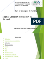 utilisation de l'internet et l'e-mail