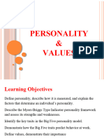 Personality & Values