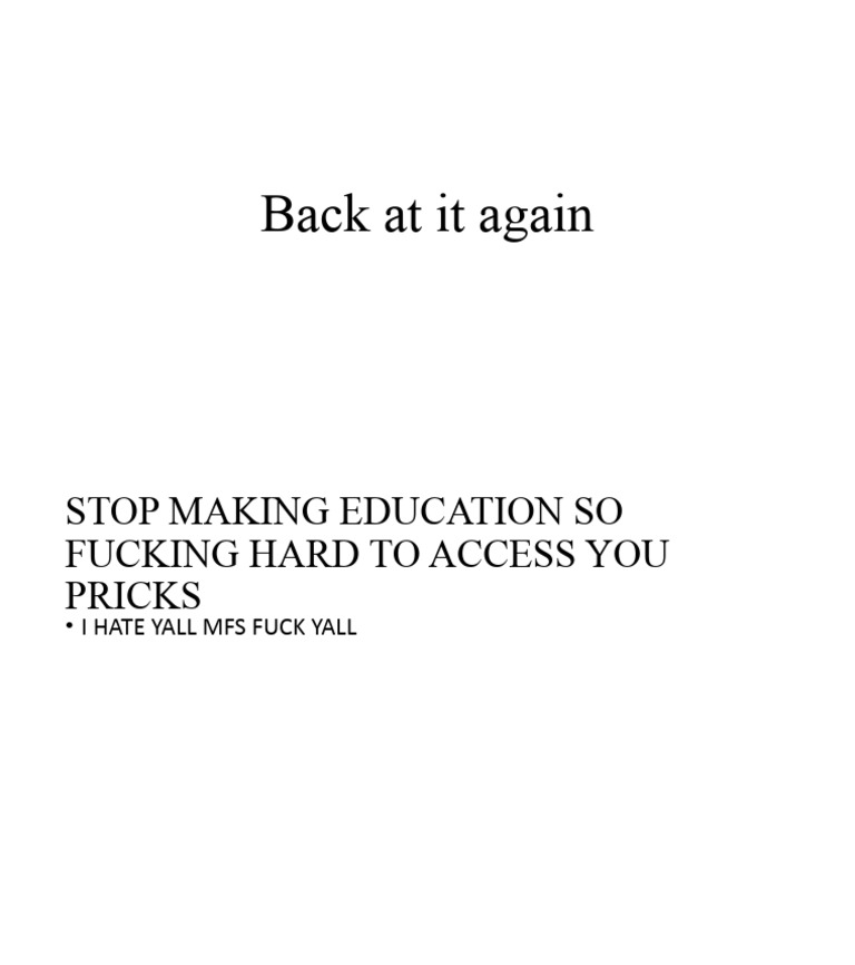 Back at It Again | PDF