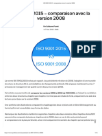 ISO 9001 - 2015 - Comparaison Avec La Version 2008