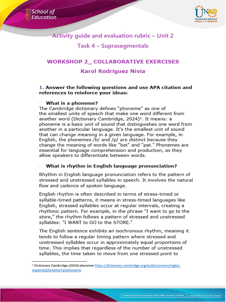 Suprasegmentals in English Pronunciation | PDF | Stress (Linguistics ...