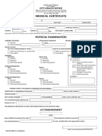 CHO Medical Certificate