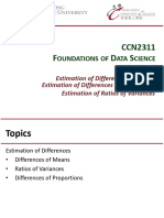 Lecture 06 Estimation of Differences of Means