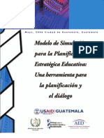 Modelo de Simulación para la Planificación Estrategica Educativa