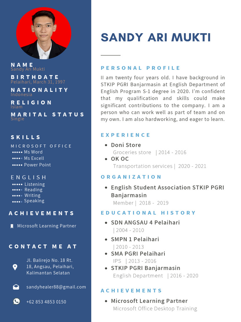 Profile of Sandy Ari Mukti | PDF