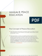 Module 8 PEACE EDUCATION