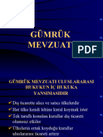 Ders 5 - Gümrük Mevzuati