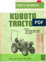Kubota b5100-b6100-b7100 Owners Manual